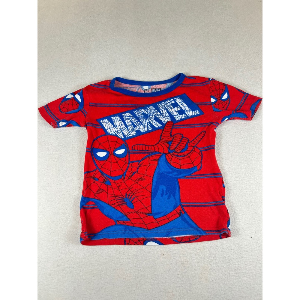 Marvel Spider-Man T-Shirt Boys Size 10 Red‎ Graphic Superhero Tee